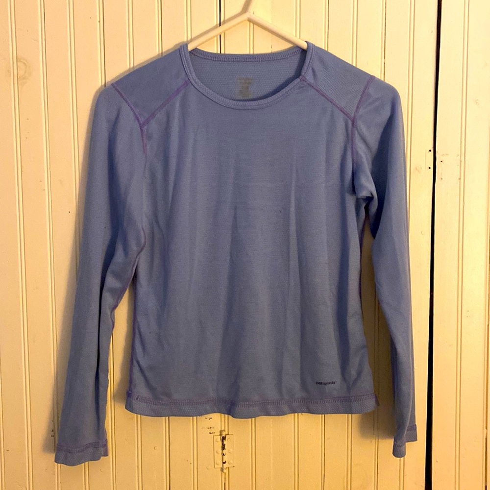 Patagonia Base Layer Top Light Blue - Size xs